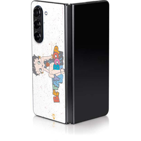Betty Boop Splatter Galaxy Z Fold5 5G Skin